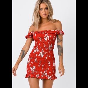 Princess Polly Oahu Mini Red Dress